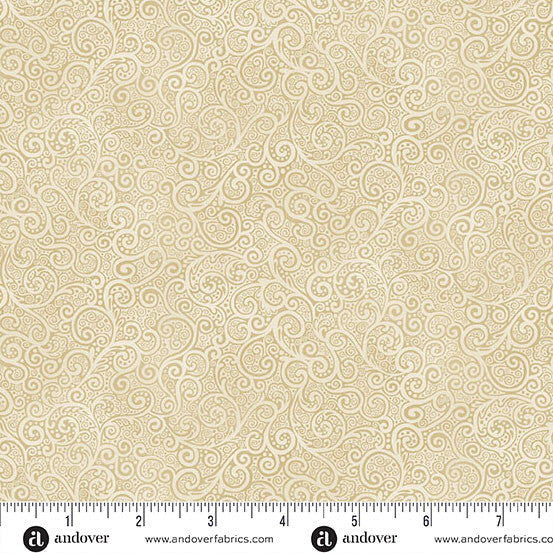 Makower UK Kindred - Scroll Cream
