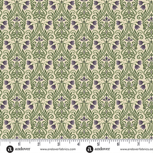 Makower UK Kindred - Lily Cream