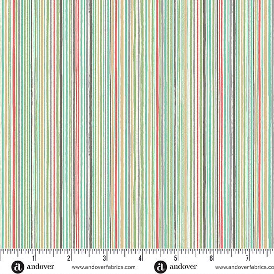 Makower UK Pooch - Fine Stripe Multi