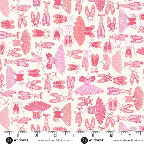 Makower UK Dance Class - Tutus Cream