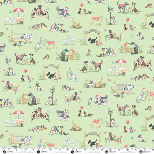 Makower UK Pooch - Park Green