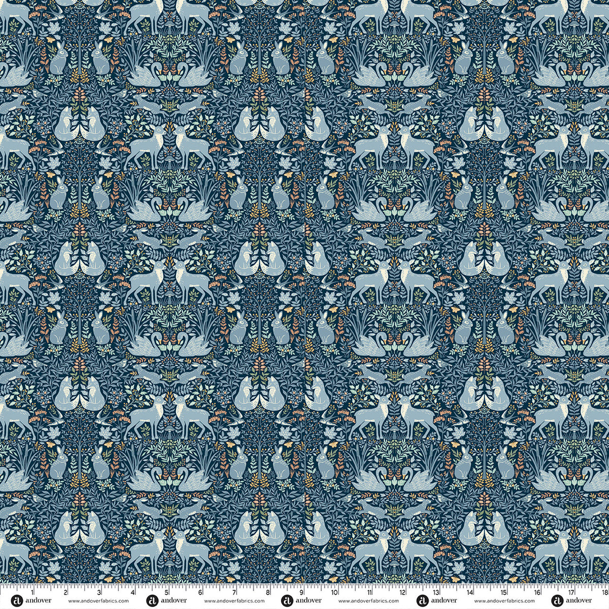 Makower UK Wildwood - Glade Blue