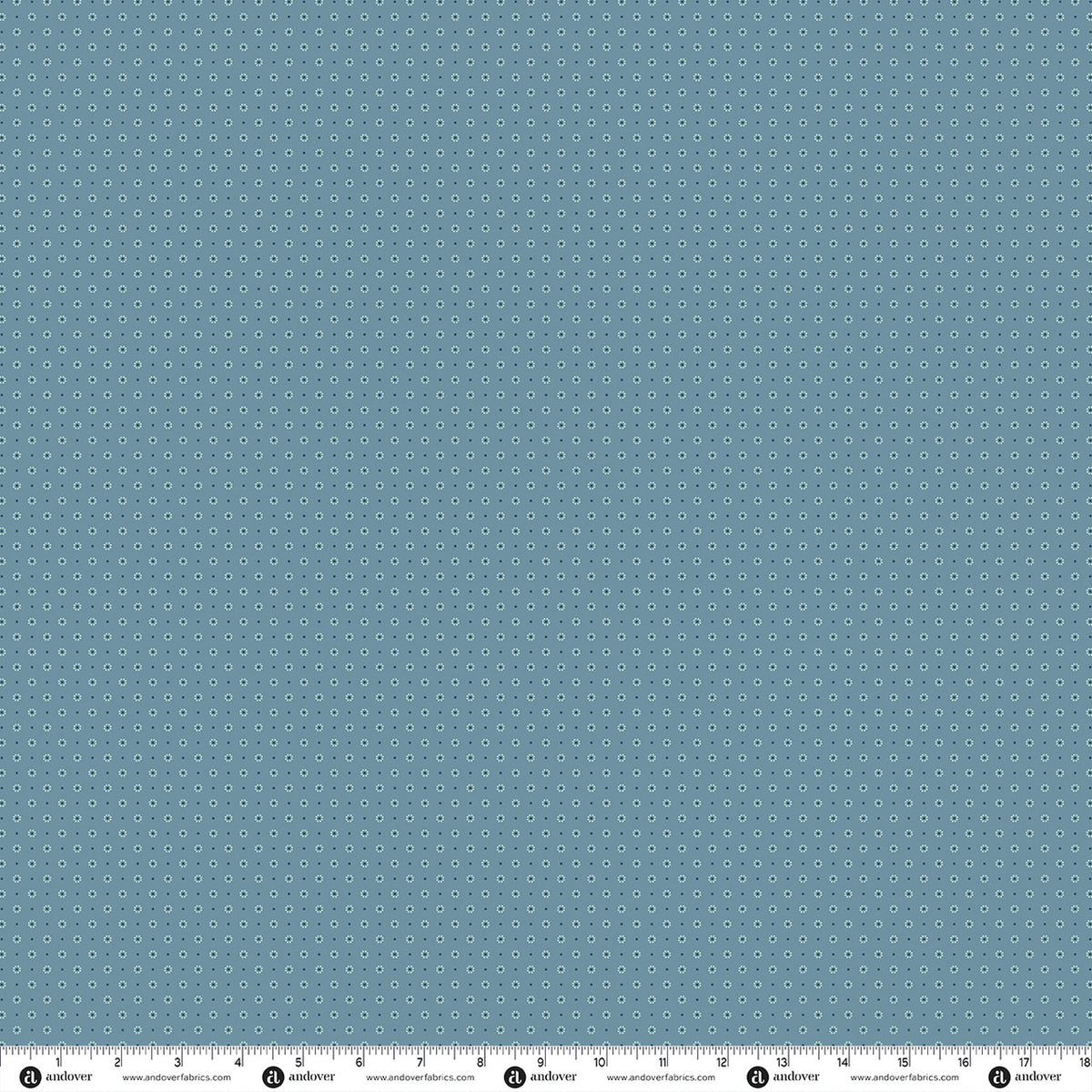 Makower UK Wildwood - Daisy Blue