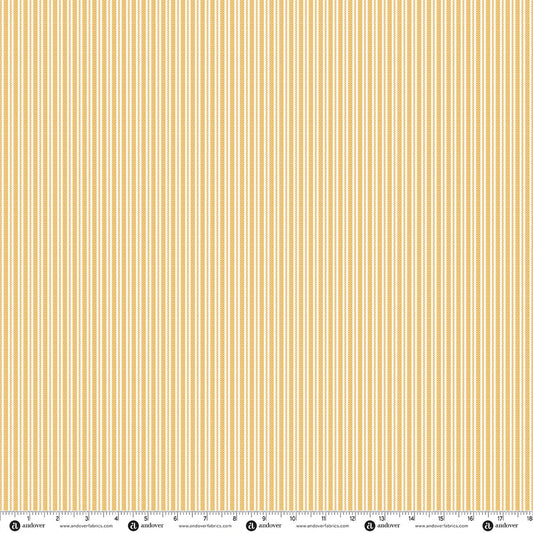 Makower UK Countryside Classics - Stripe Yellow