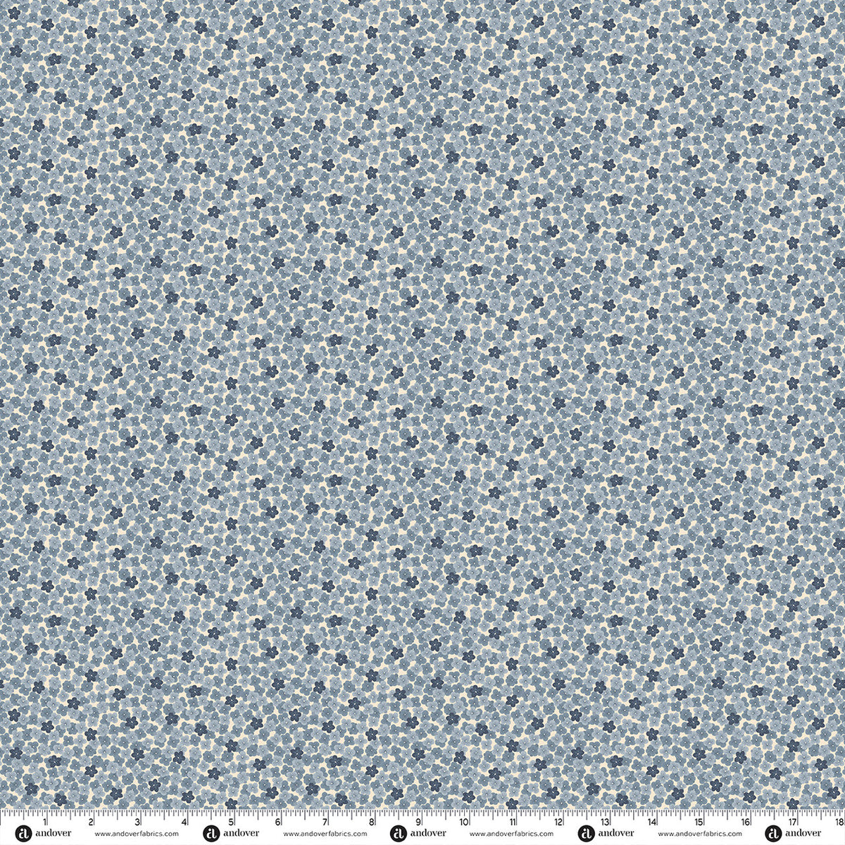 Makower UK Indigo - Ditzy Cream