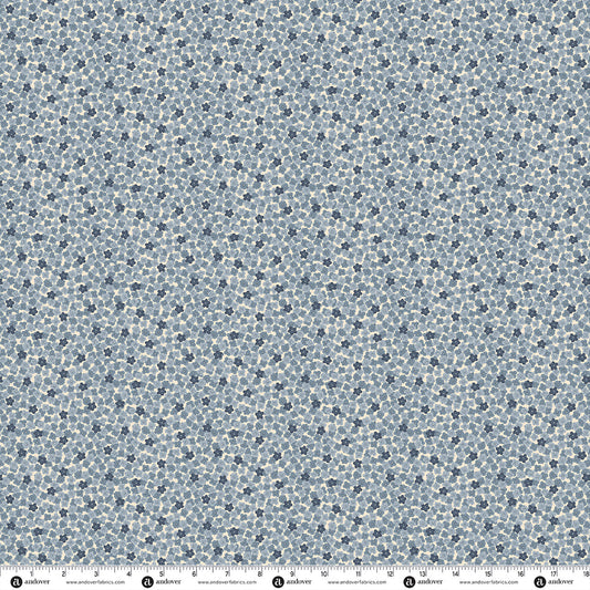 Makower UK Indigo - Ditzy Cream