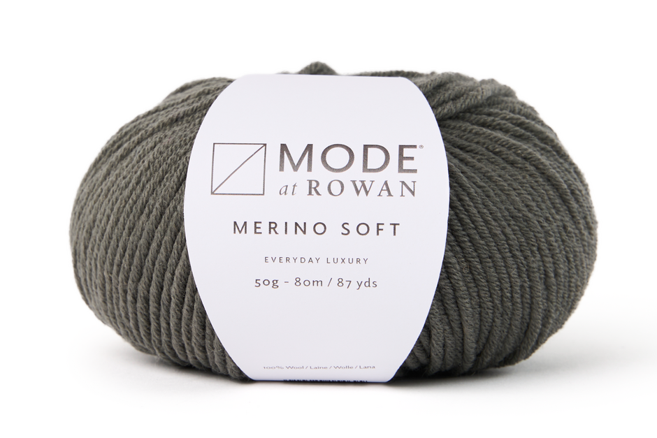 Rowan yarn in charcoal, merino blend