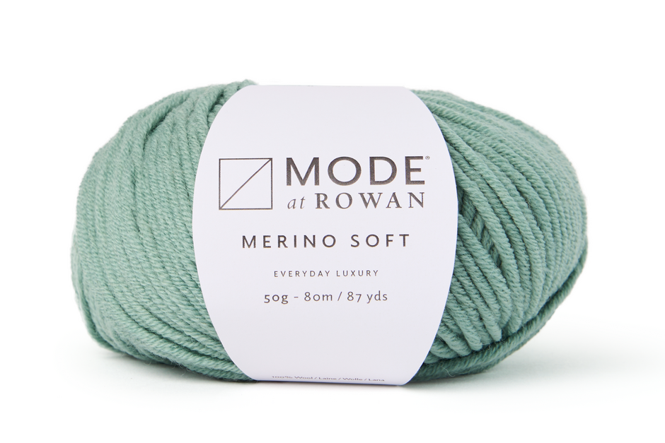 Rowan yarn in sage, merino blend