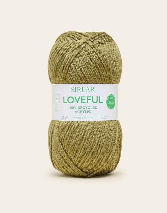Sirdar Loveful 100% Recycled Acrylic DK - Moss