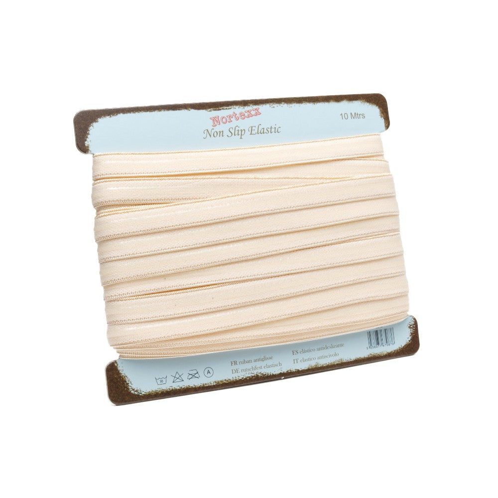Nortexx Non-Slip Garment Elastic 10mm Nude - Per Metre