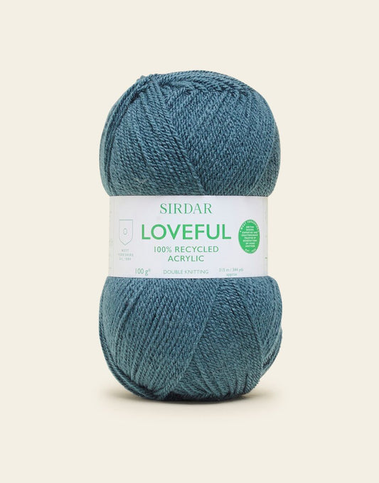 Sirdar Loveful 100% Recycled Acrylic DK - Ocean