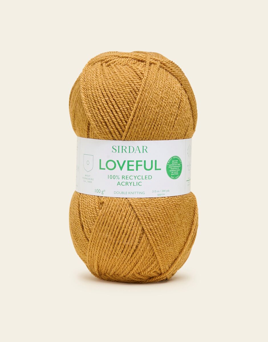 Sirdar Loveful 100% Recycled Acrylic DK - Ochre