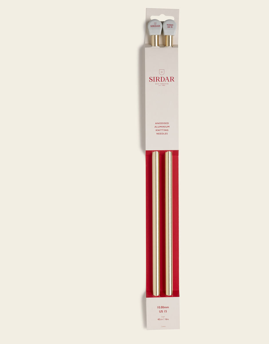 Sirdar Rose Gold 10mm 40cm Knitting Needles