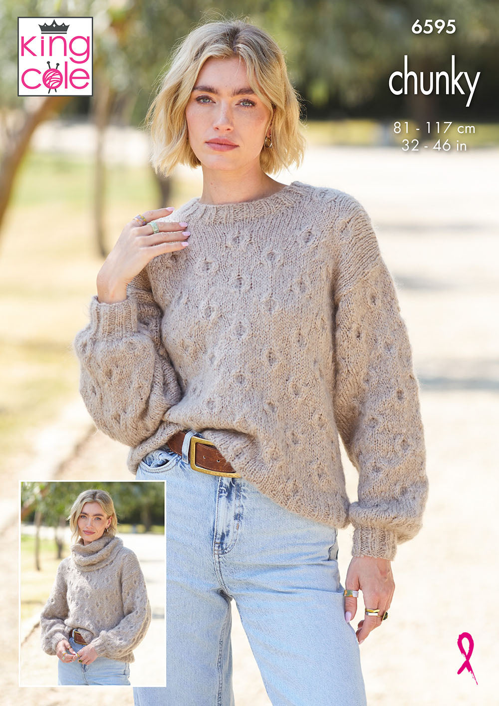 King Cole Pattern 6595 - Tank Top, Sweater and Cowls in Flair Solo Chunky