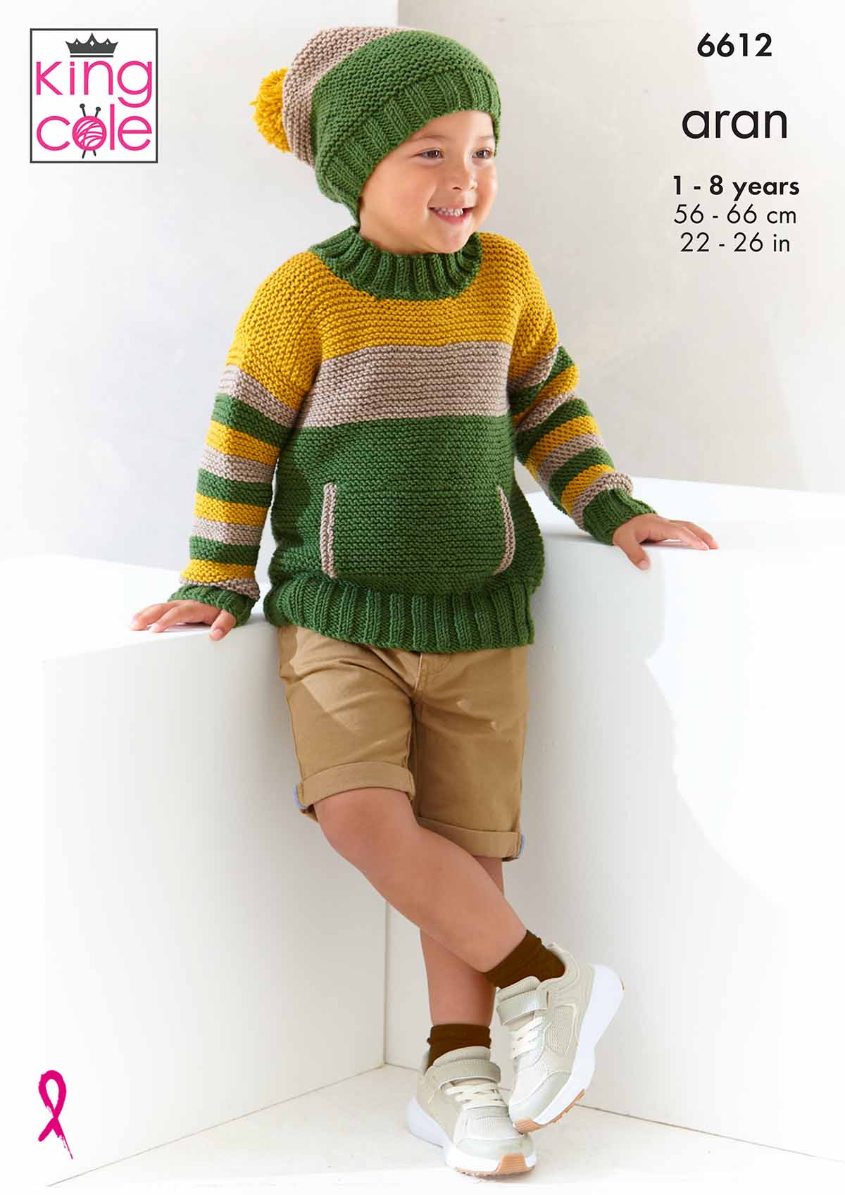 King Cole Pattern 6612 - Sweaters and Hat in Cherished Aran
