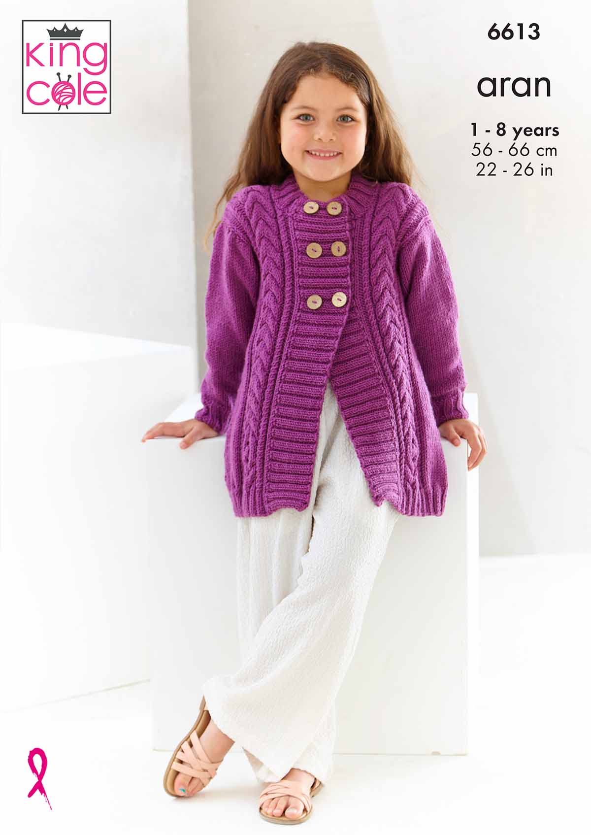 King Cole Pattern 6613 - Coat and Top in Cherished Aran