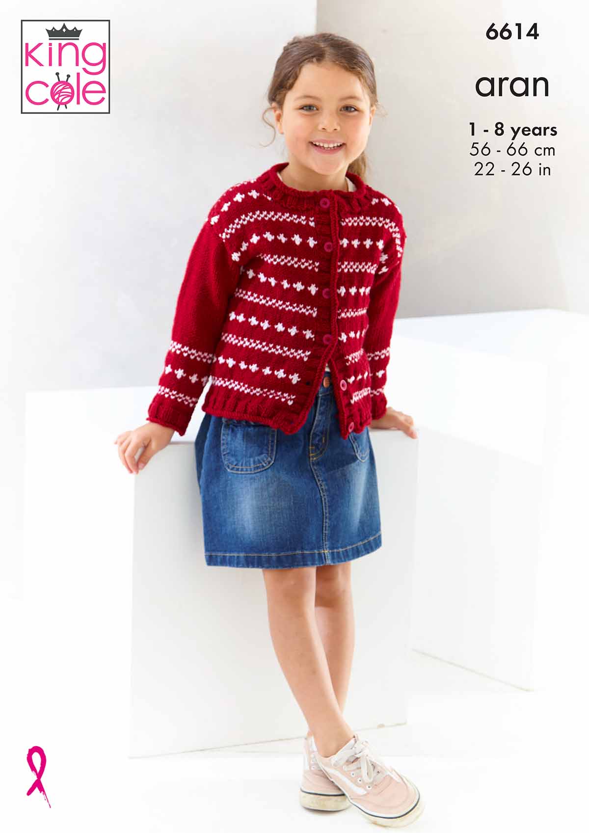 King Cole Pattern 6614 - Cardigans in Cherished Aran