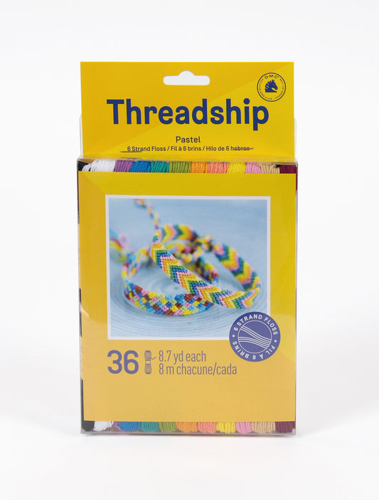 DMC Threadship Floss Pack - 36 Skeins Pastel Colours