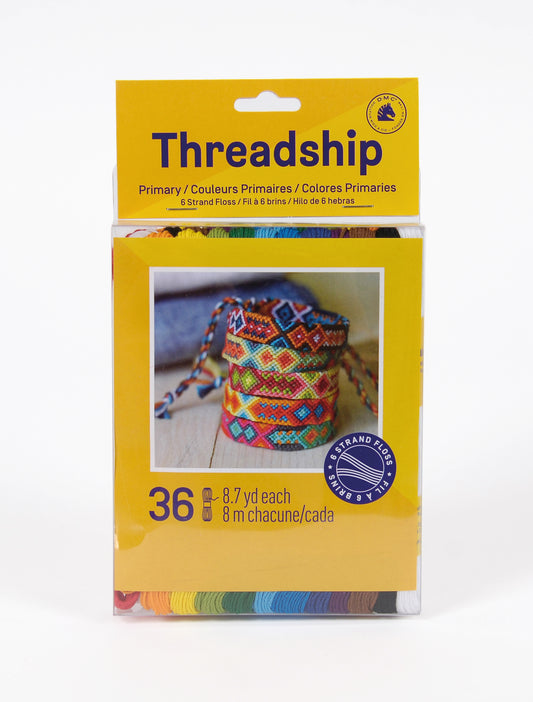DMC Threadship Floss Pack - 36 Skeins Primary Colours