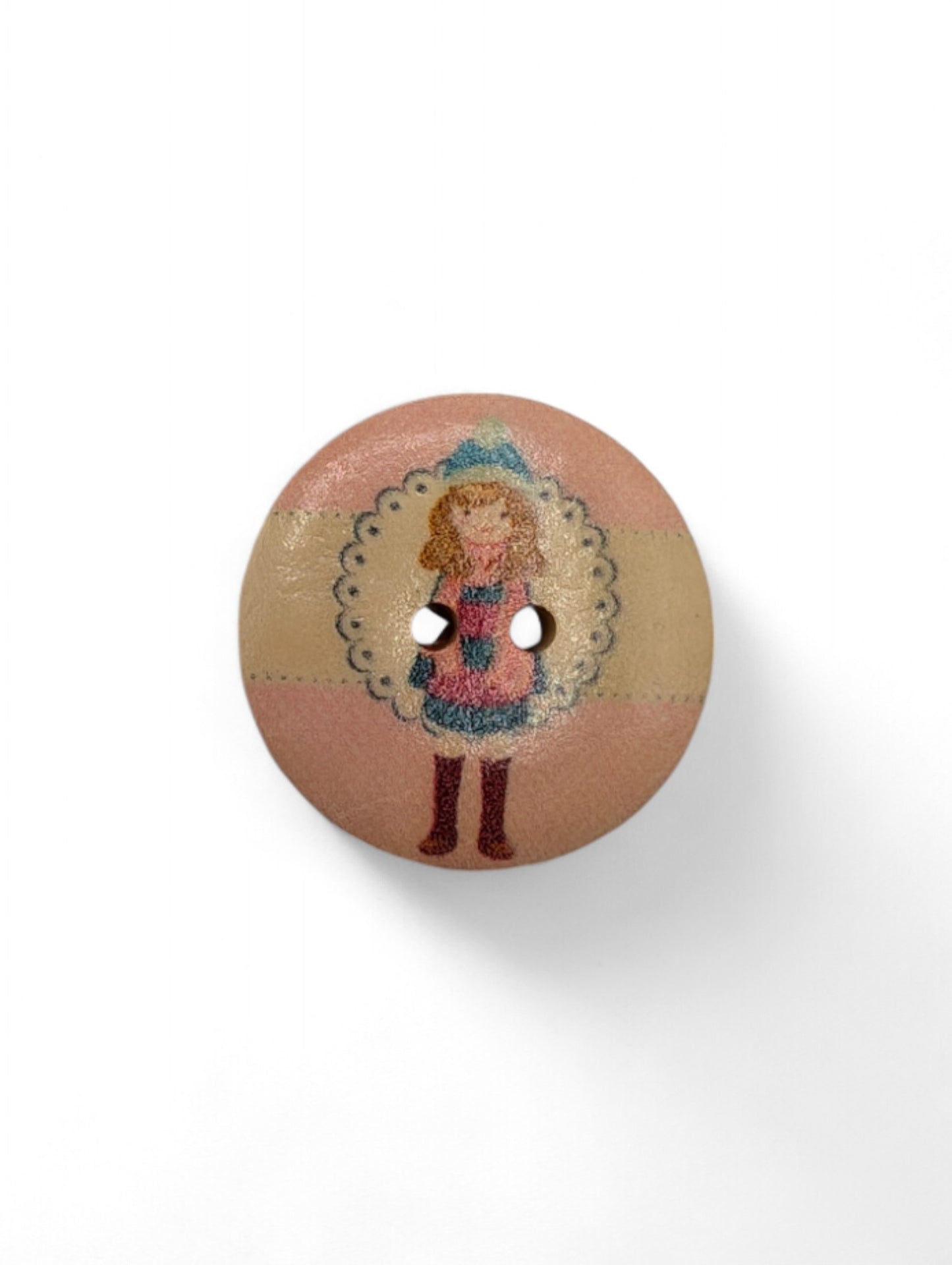 Craft button for sewing - close up detail