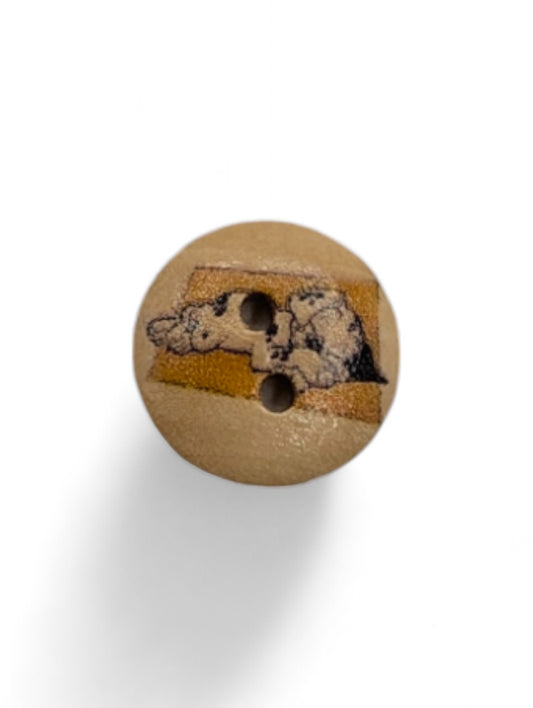 Craft button for sewing