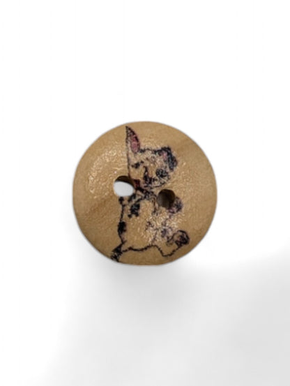 Craft button for sewing - texture detail