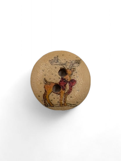 Craft button for sewing - close up detail