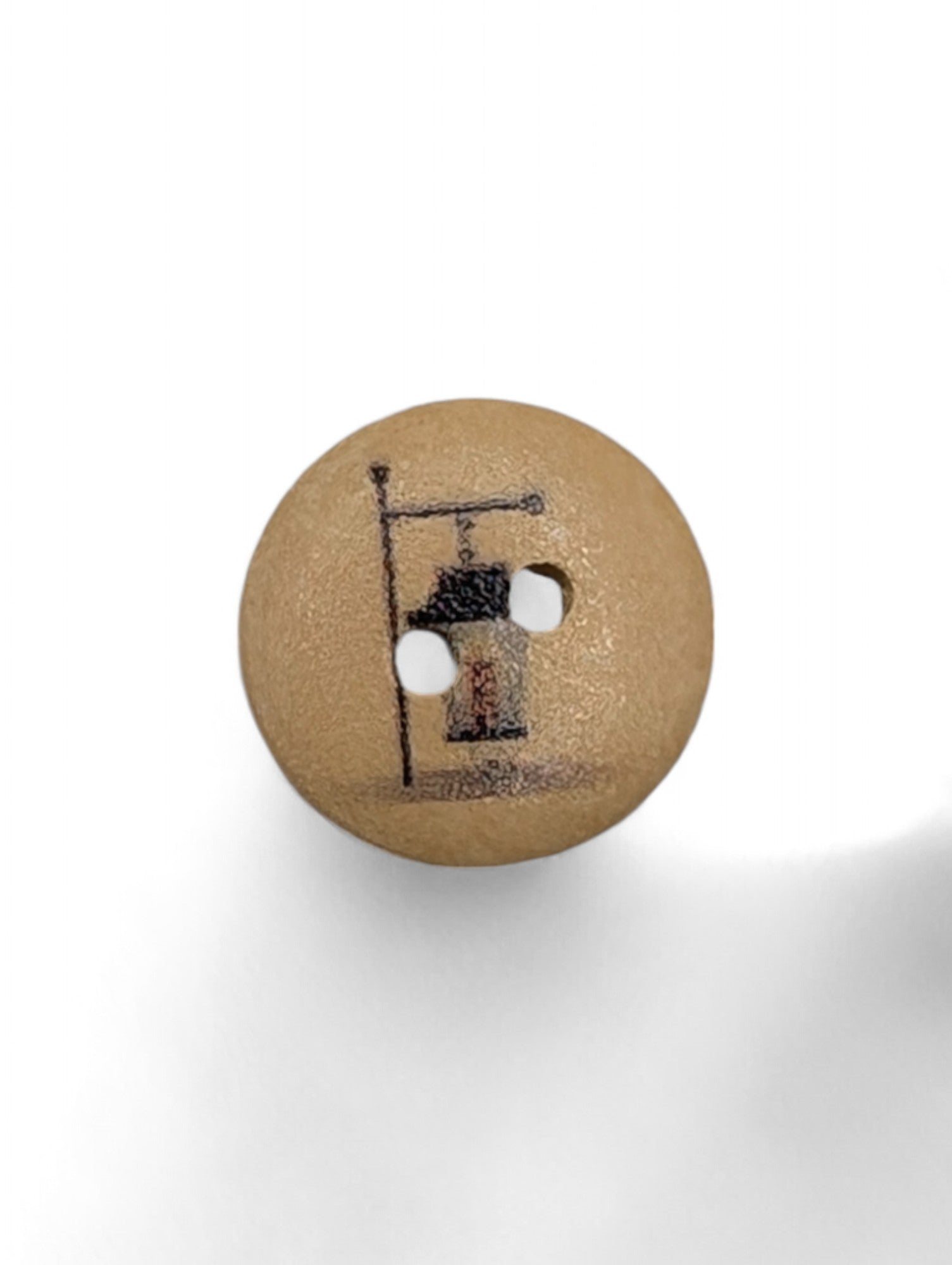 Craft button for sewing - texture detail