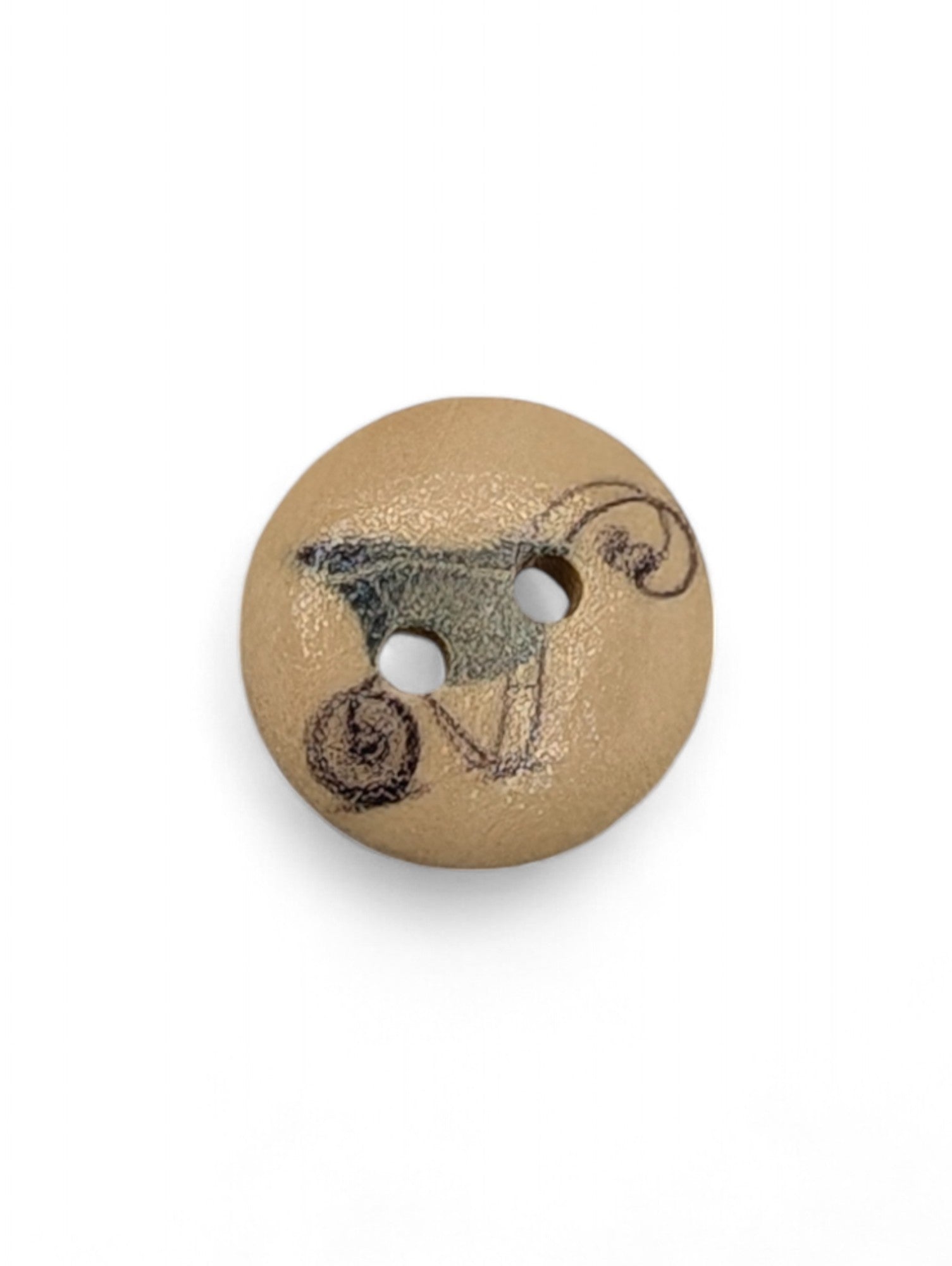 Craft button for sewing - texture detail