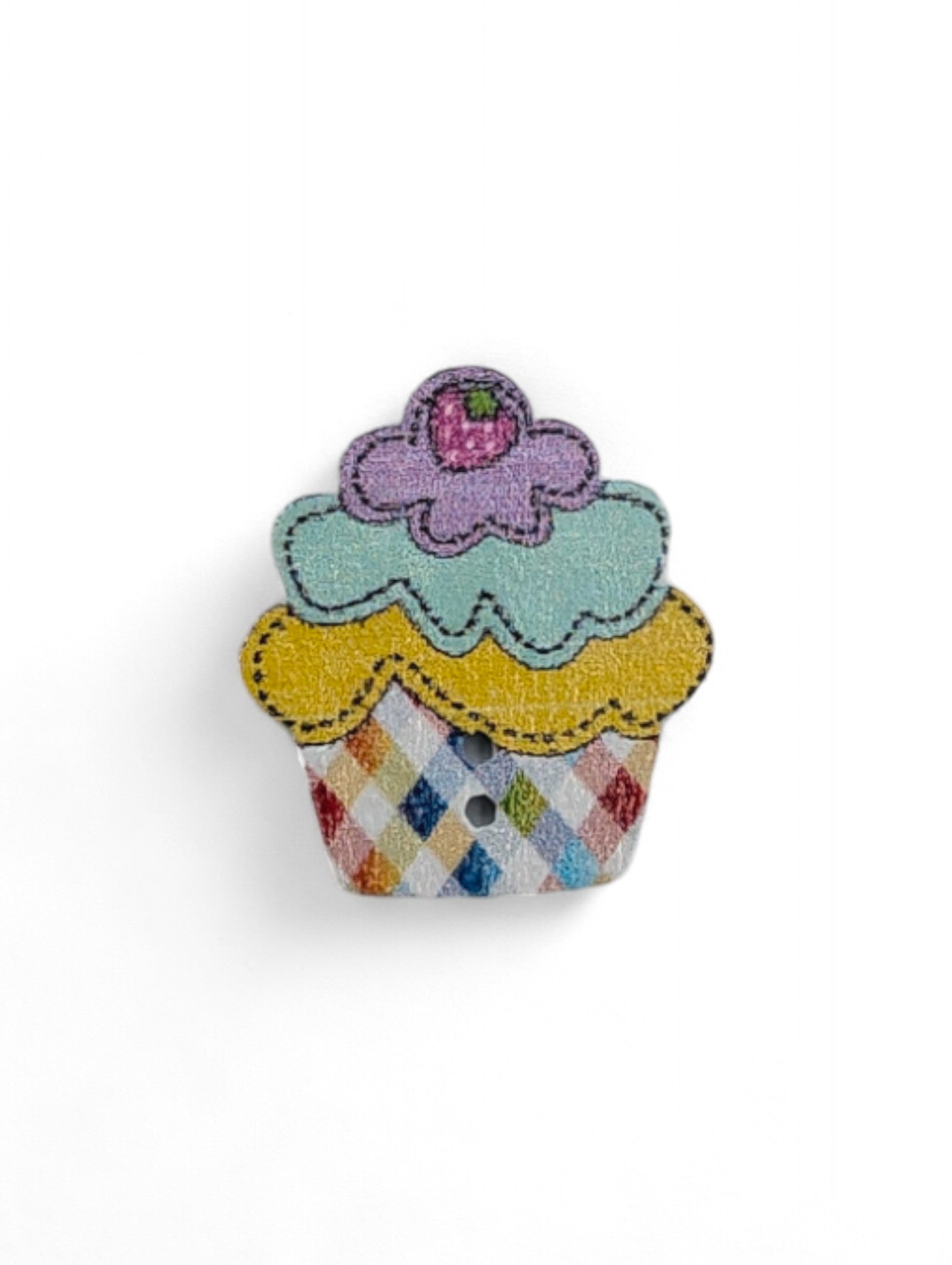 Craft button for sewing - label view