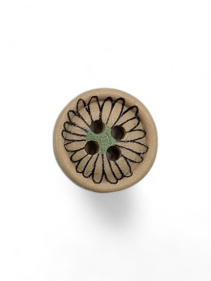 Craft button for sewing - close up detail