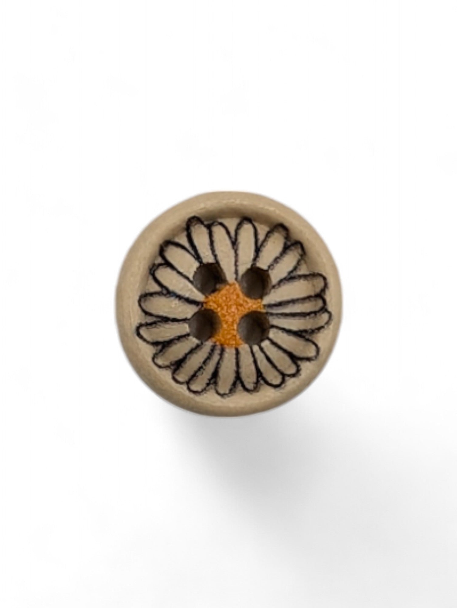 Craft button for sewing - texture detail