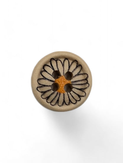 Craft button for sewing - texture detail