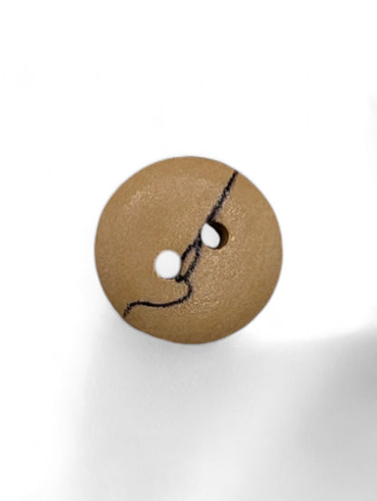 Craft button for sewing - close up detail