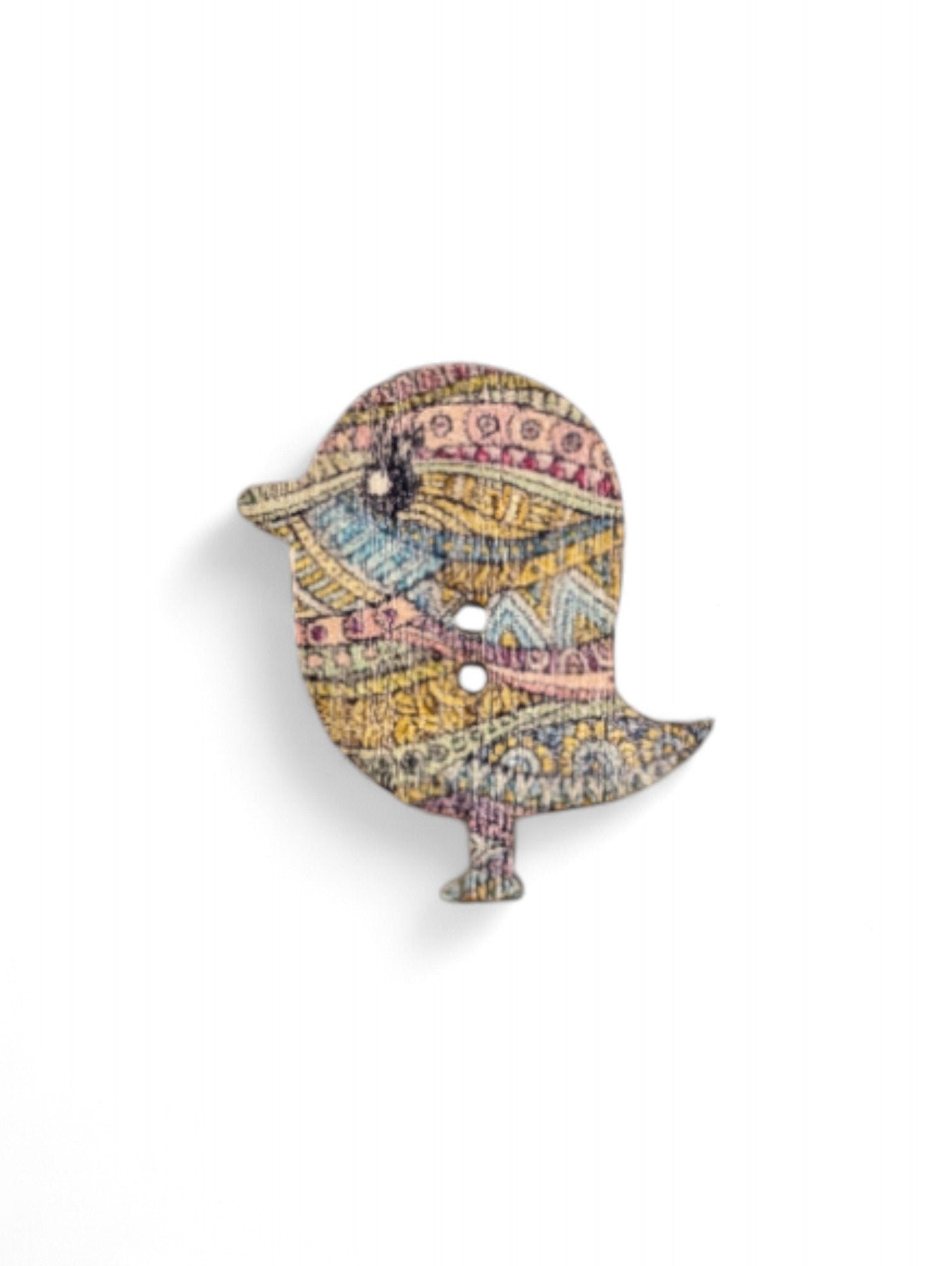 Craft button for sewing - texture detail