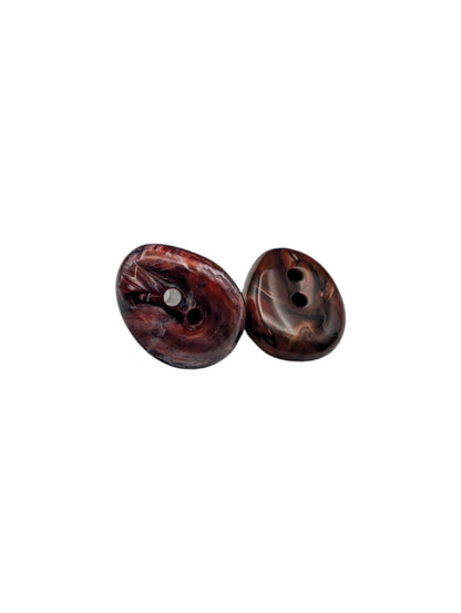 Bonfanti Italian craft button in red
