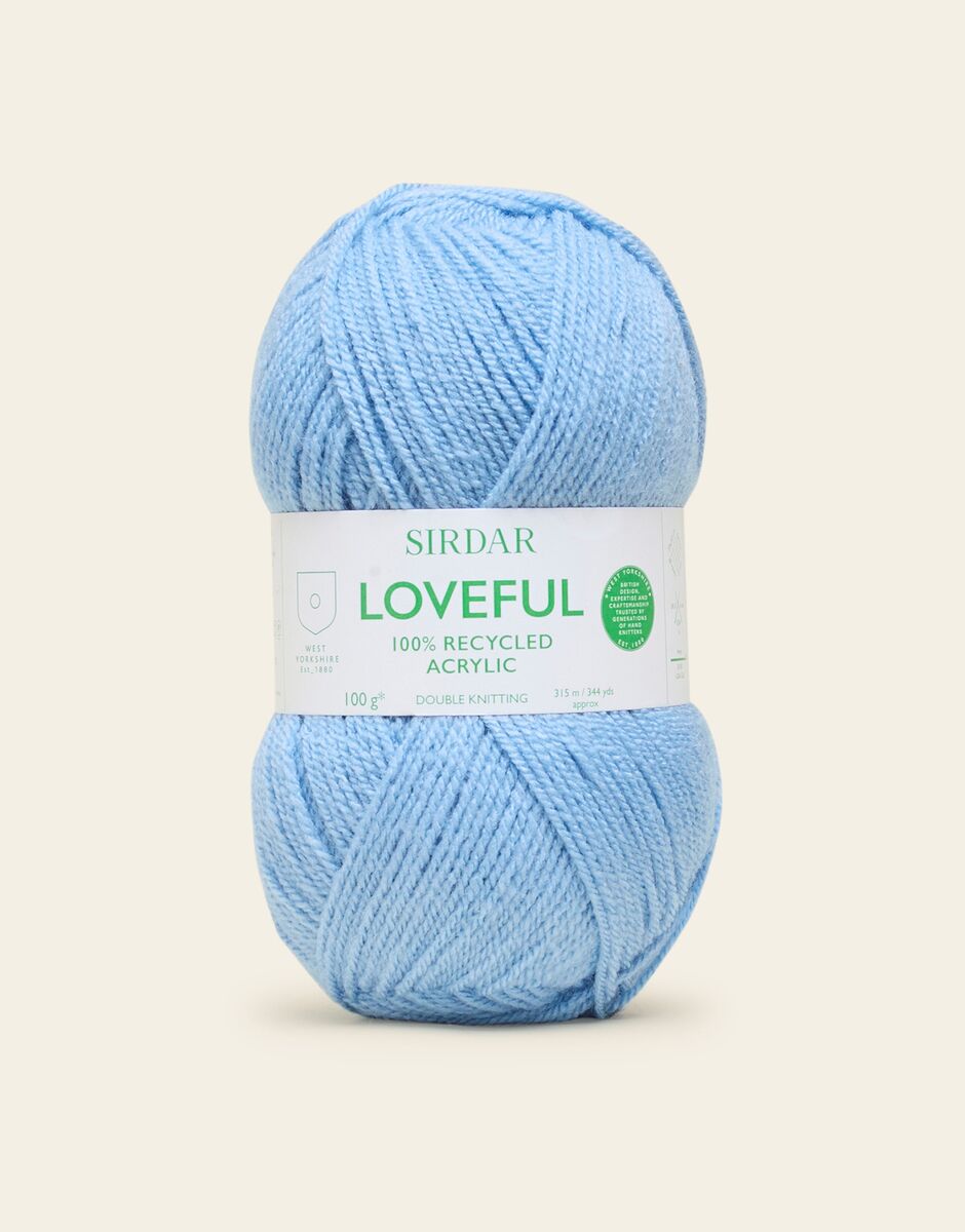 Sirdar Loveful 100% Recycled Acrylic DK - Sky