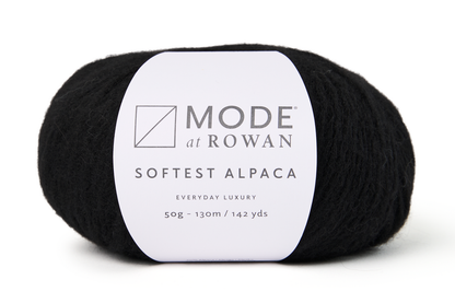 Rowan yarn in black, alpaca blend