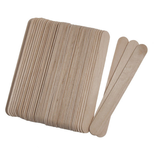 Trimits Wooden Lollypop Sticks Large 150 x 18mm Natural (Pack of 50)
