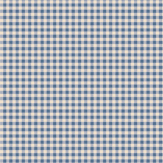 Tilda Creating Memories Woven Gingham Blue 110cm (per metre)