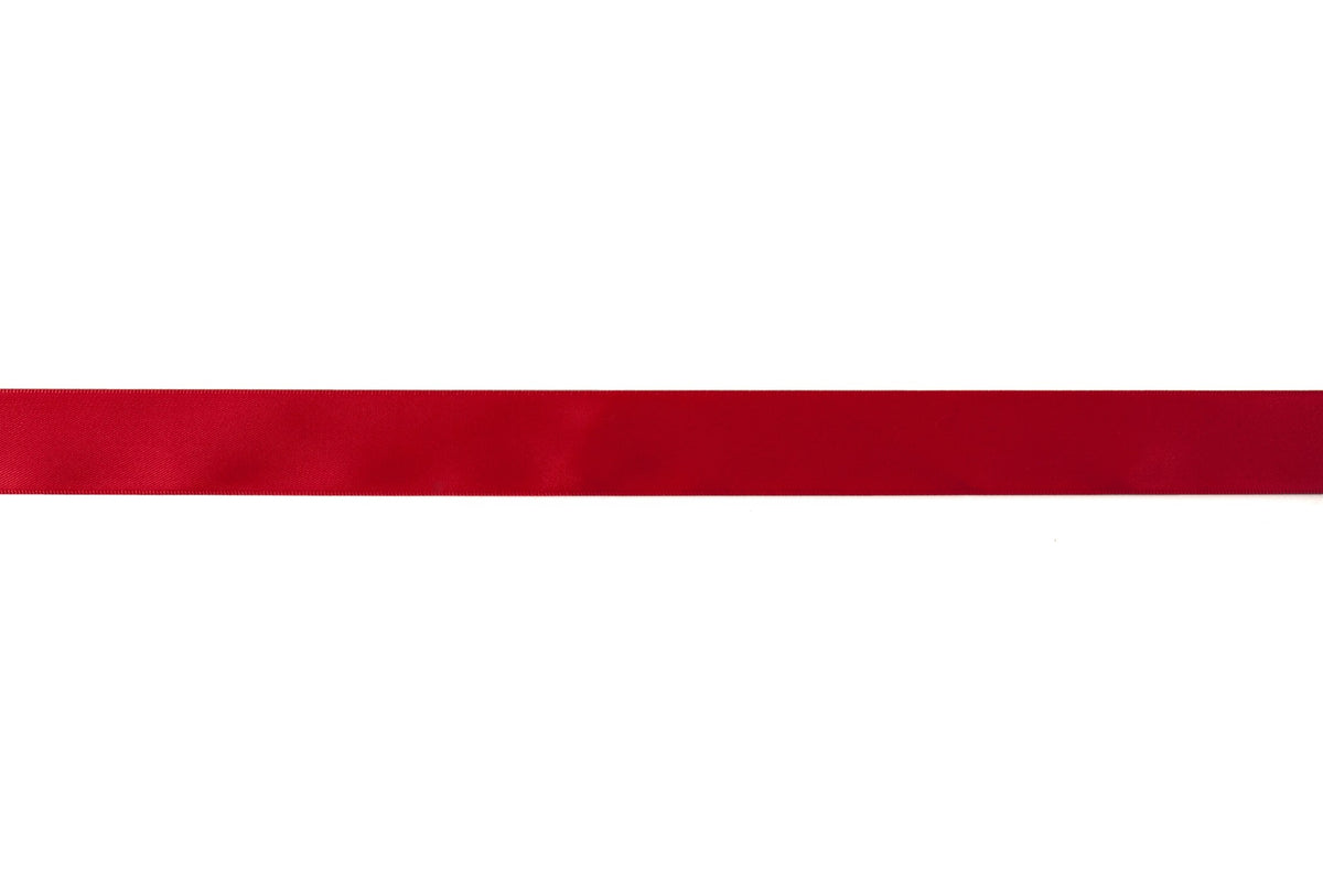 Trimits Double-Faced Satin Ribbon 6mm Red (20m Reel)