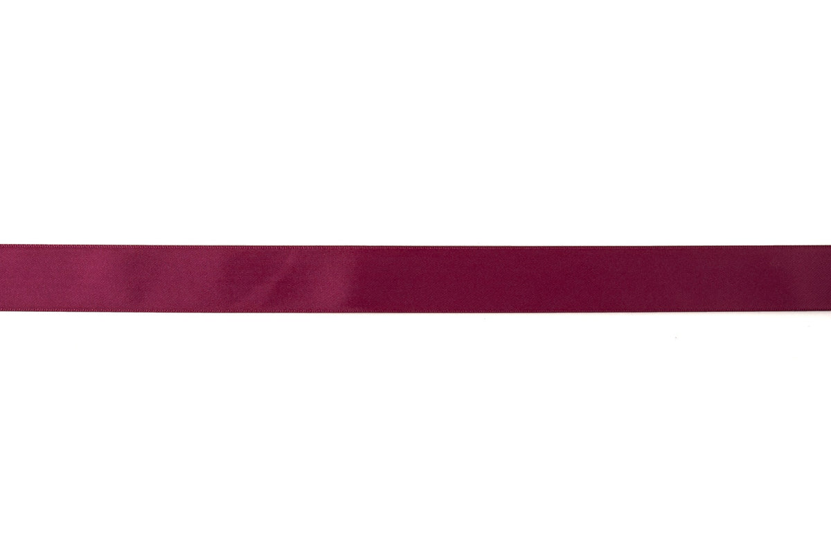Trimits Double-Faced Satin Ribbon 6mm Burgundy (20m Reel)