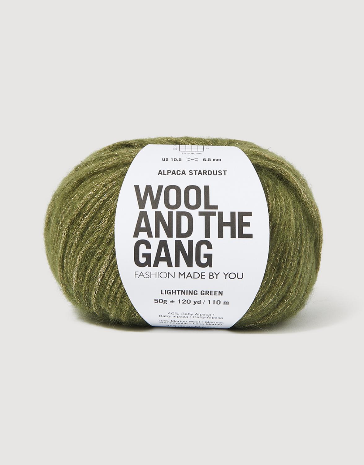 Wool and the Gang Alpaca Stardust 50g - Lightning Green
