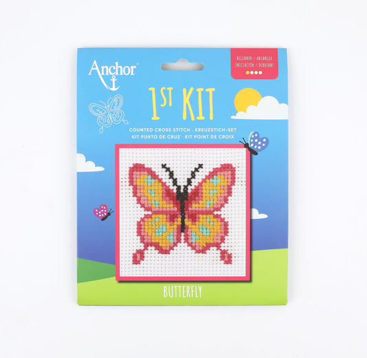Anchor 1st Kit, Cross Stitch, Butterfly