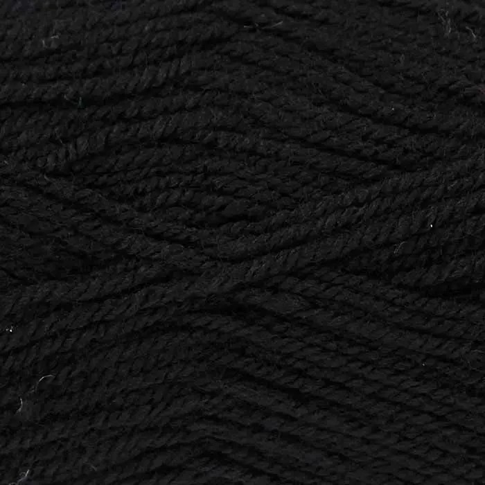 Knitting yarn in black