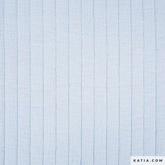 Katia Padded Mousseline Solid - Baby Blue (Half Metre)
