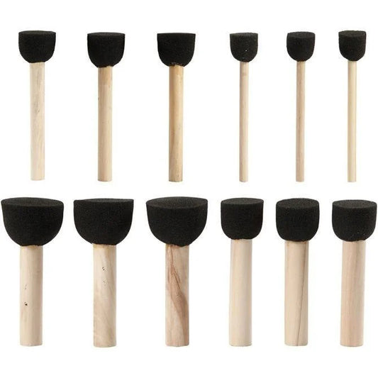 Foam stencil brushes