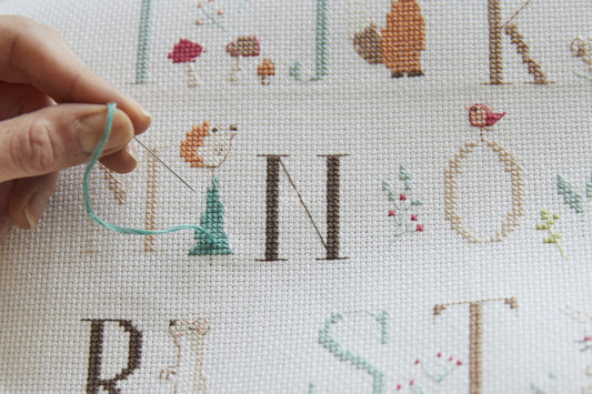 DMC Animal Alphabet Sampler Cross Stitch Kit