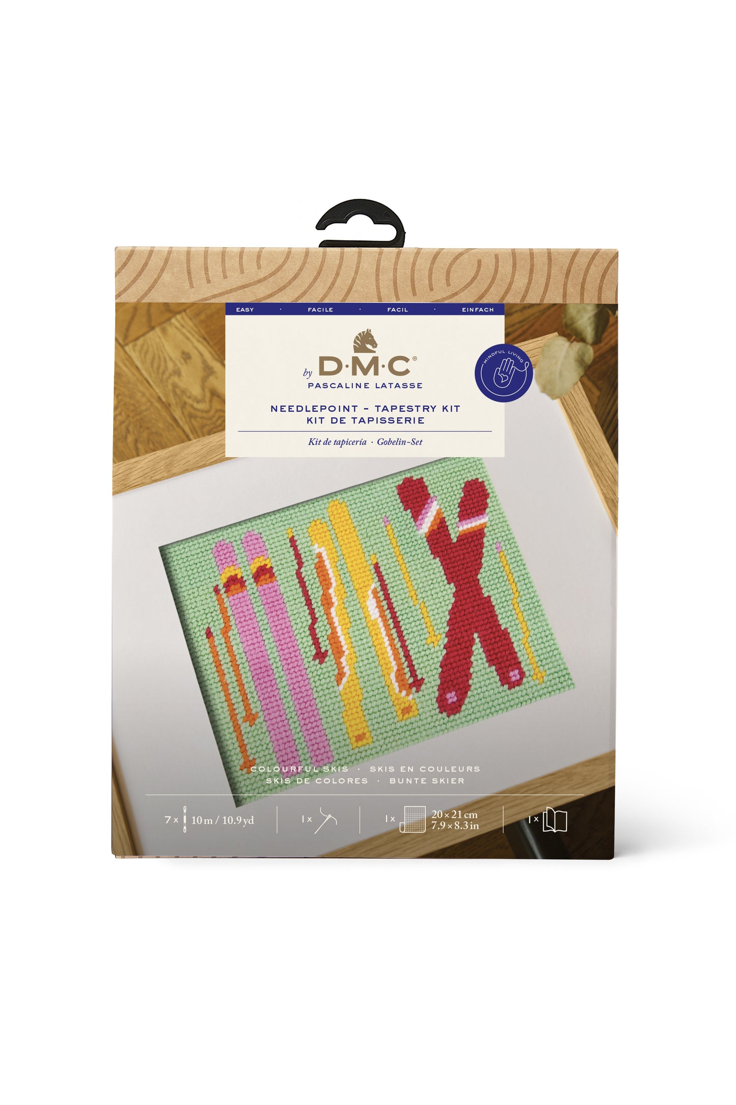 DMC Tapestry kit - Colorful skis