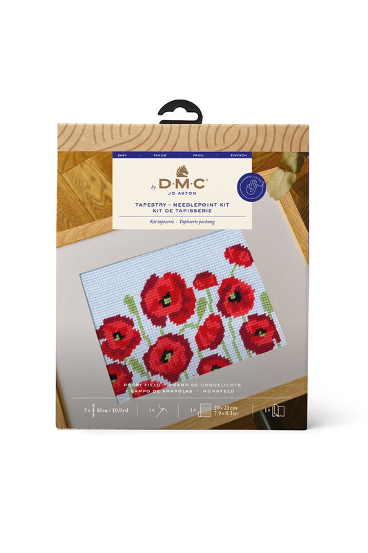 DMC KIT TAPISSERIE - CHAMP DE COQUELICOTS